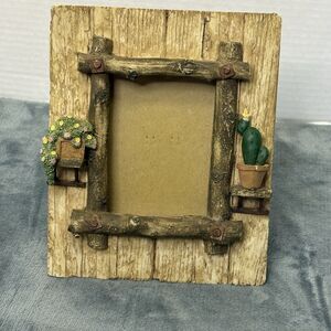 Rustic 3D Garden Planters Picture Frame 4x6 Resin